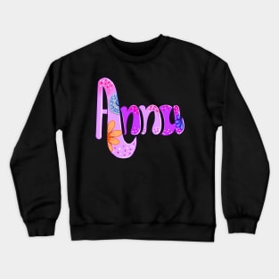 Anna popular girls first name. Personalized personalised customised name Anna Crewneck Sweatshirt